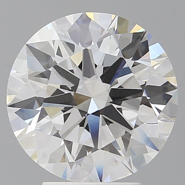 4.02 Carat Round Shaped, Ideal Cut, F Color, VVS2 Clarity, IGI Certified Lab Grown Diamond