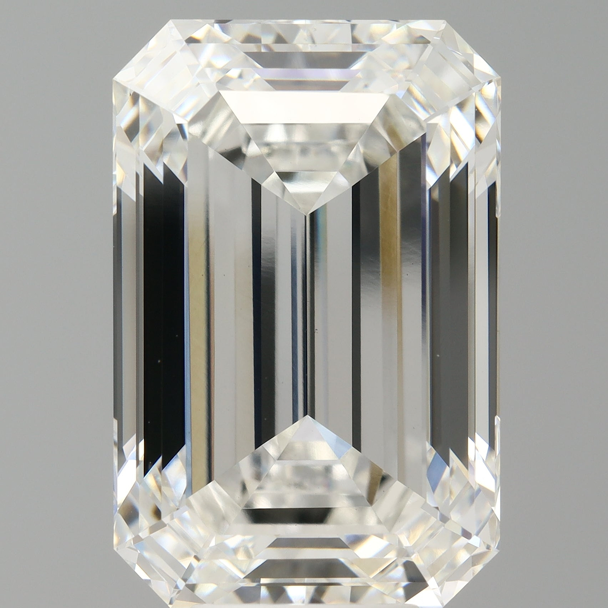 10.08 Carat Emerald Shaped, Ideal Cut, F Color, VVS2 Clarity, IGI Certified Lab Grown Diamond