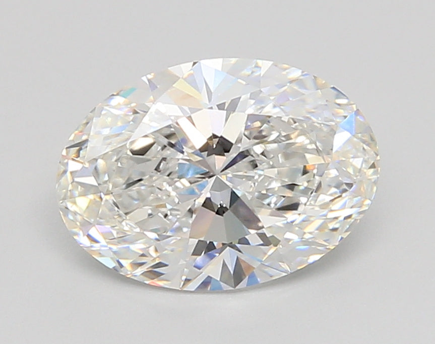 2.50 Carat Oval Shaped, Ideal Cut, F Color, VVS2 Clarity, IGI Certified Lab Grown Diamond