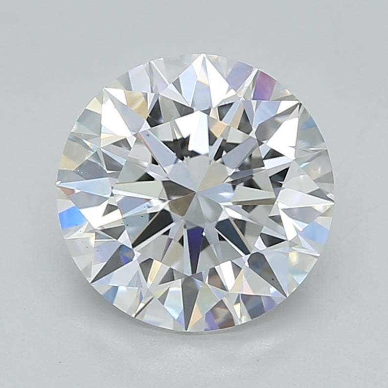 2.53 Carat Round Shaped, Ideal Cut, D Color, VS1 Clarity, IGI Certified Lab Grown Diamond