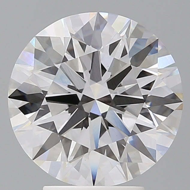 4.08 Carat Round Shaped, Ideal Cut, E Color, VVS2 Clarity, IGI Certified Lab Grown Diamond