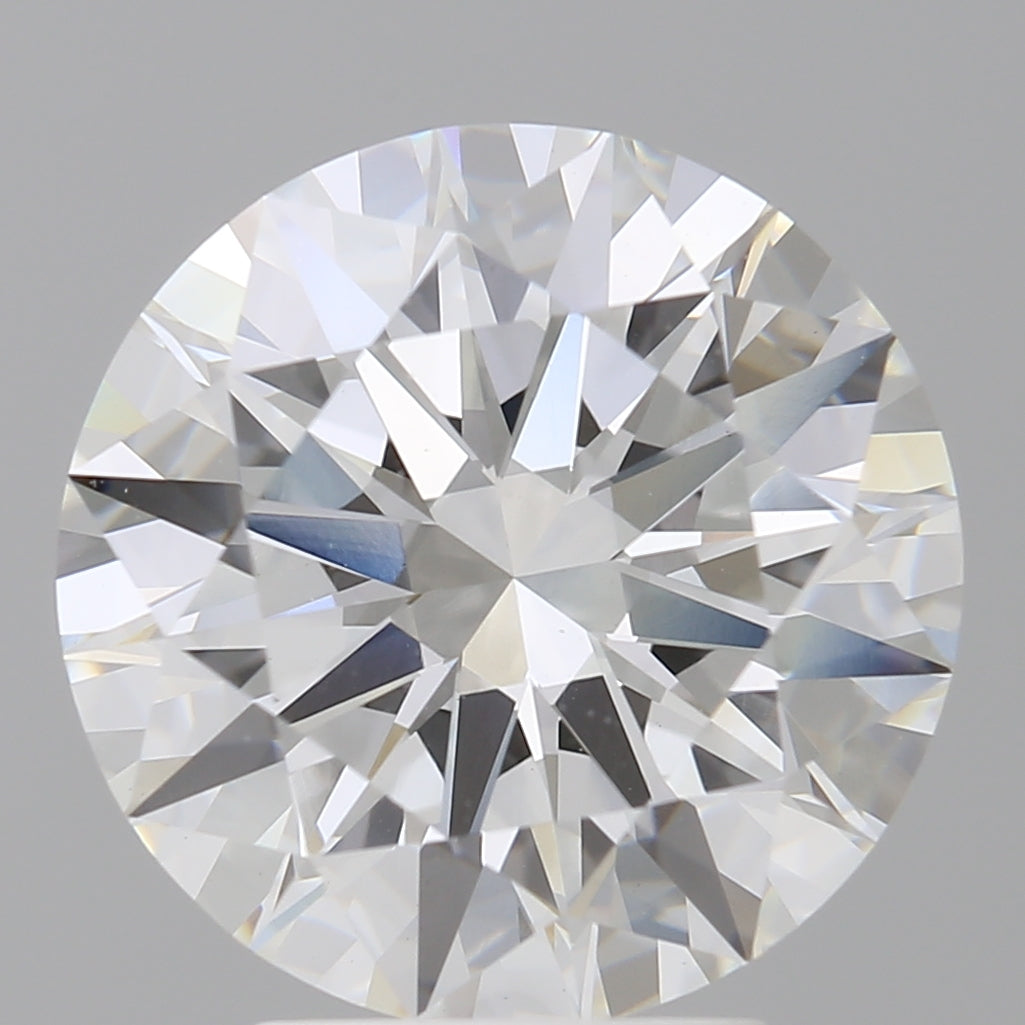 4.09 Carat Round Shaped, Ideal Cut, E Color, VVS2 Clarity, IGI Certified Lab Grown Diamond