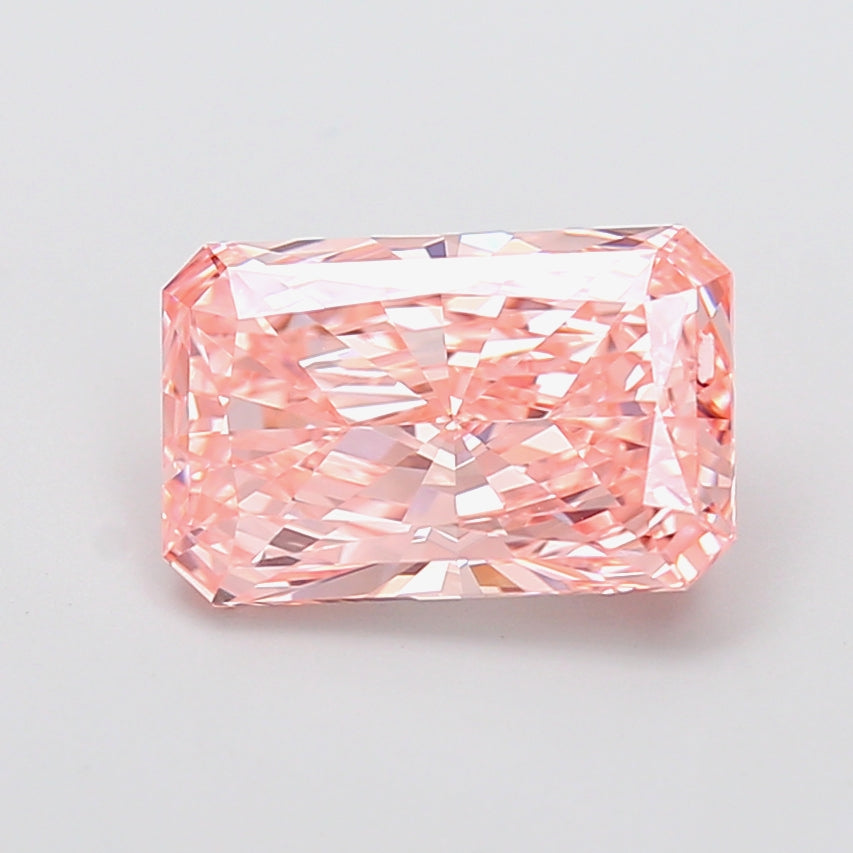 4.12 Carat Radiant Shaped, Very Good Cut, VVS2 Clarity, IGI Certified Lab Grown Diamond