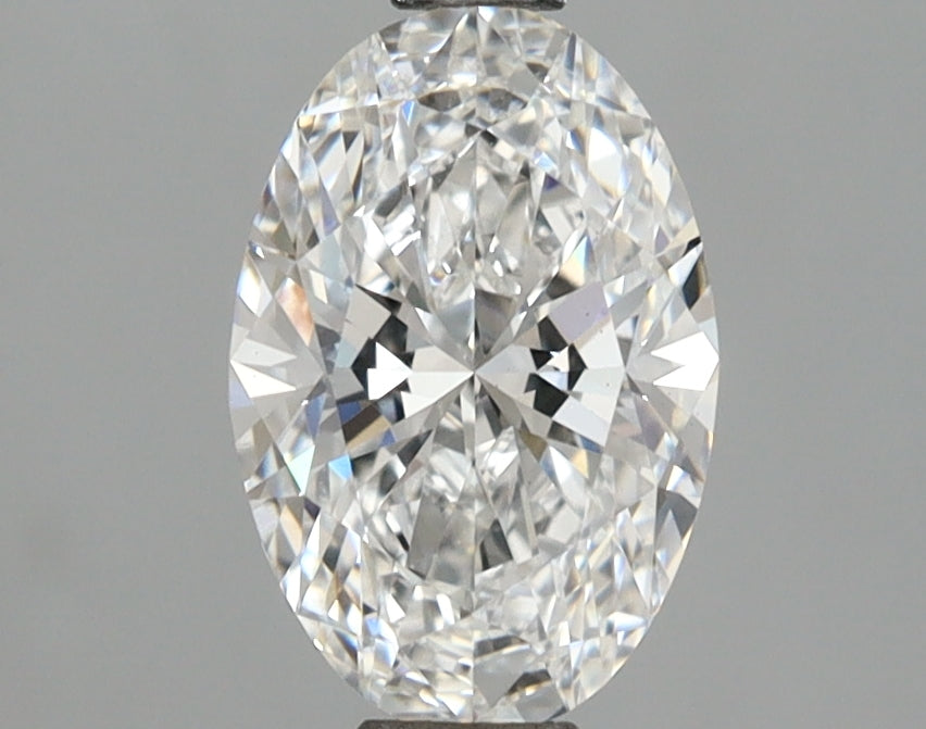 1.35 Carat Oval Shaped, Ideal Cut, D Color, VS1 Clarity, IGI Certified Lab Grown Diamond