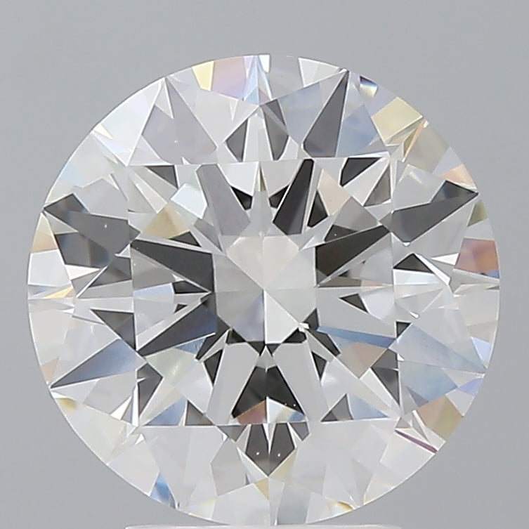 3.99 Carat Round Shaped, Excellent Cut, F Color, VVS2 Clarity, IGI Certified Lab Grown Diamond