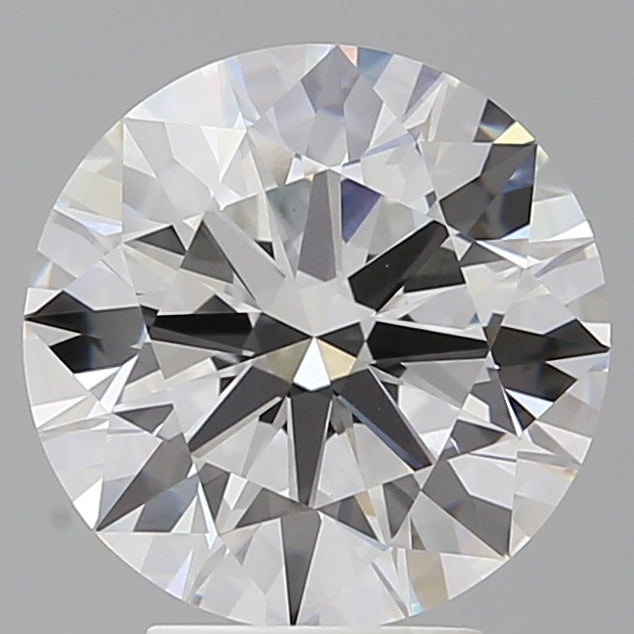 4.08 Carat Round Shaped, Ideal Cut, F Color, VVS2 Clarity, IGI Certified Lab Grown Diamond