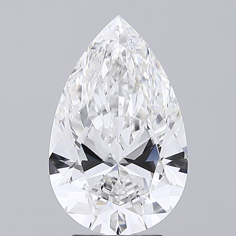 4.05 Carat Pear Shaped, Ideal Cut, E Color, VVS2 Clarity, IGI Certified Lab Grown Diamond