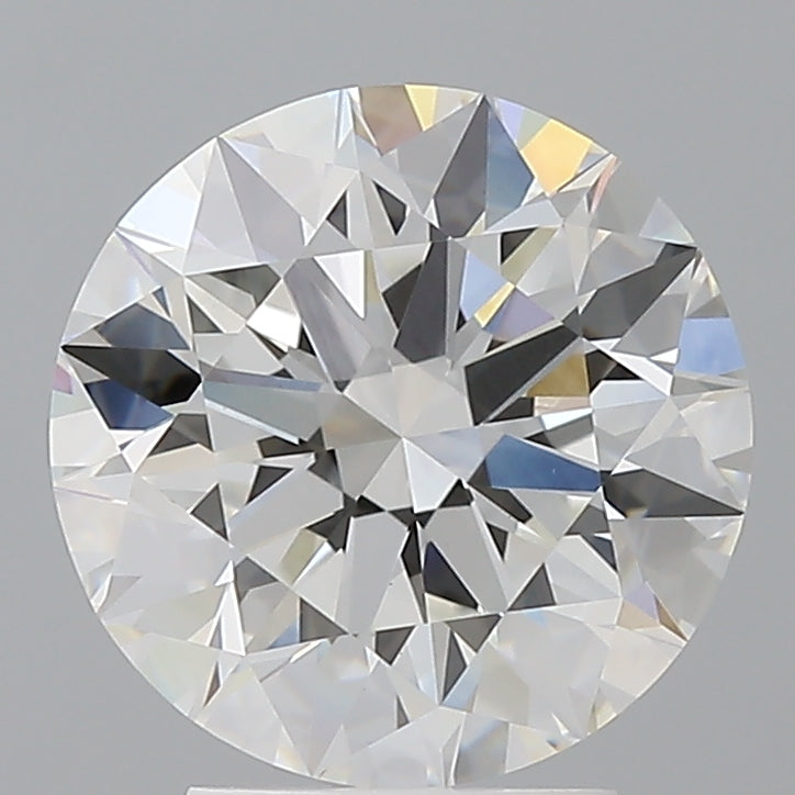 3.55 Carat Round Shaped, Ideal Cut, F Color, VVS2 Clarity, IGI Certified Lab Grown Diamond