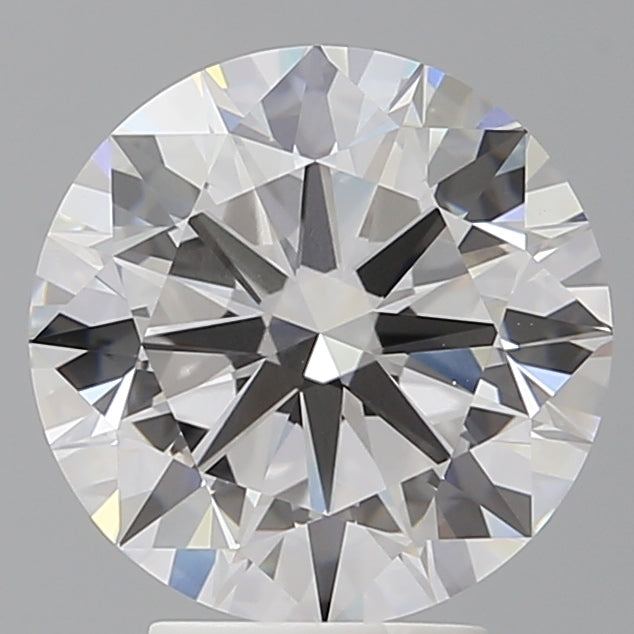 4.04 Carat Round Shaped, Excellent Cut, F Color, VVS2 Clarity, IGI Certified Lab Grown Diamond