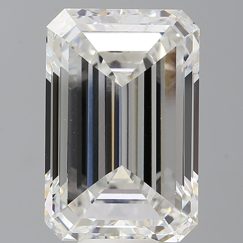 12.51 Carat Emerald Shaped, Excellent Cut, F Color, VVS2 Clarity, IGI Certified Lab Grown Diamond