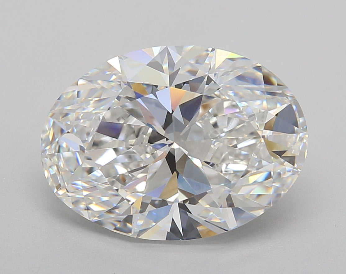 5.01 Carat Oval Shaped, Excellent Cut, E Color, VVS2 Clarity, IGI Certified Lab Grown Diamond