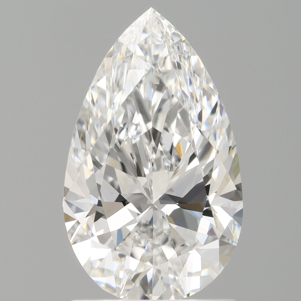 1.59 Carat Pear Shaped, Ideal Cut, E Color, VVS2 Clarity, IGI Certified Lab Grown Diamond