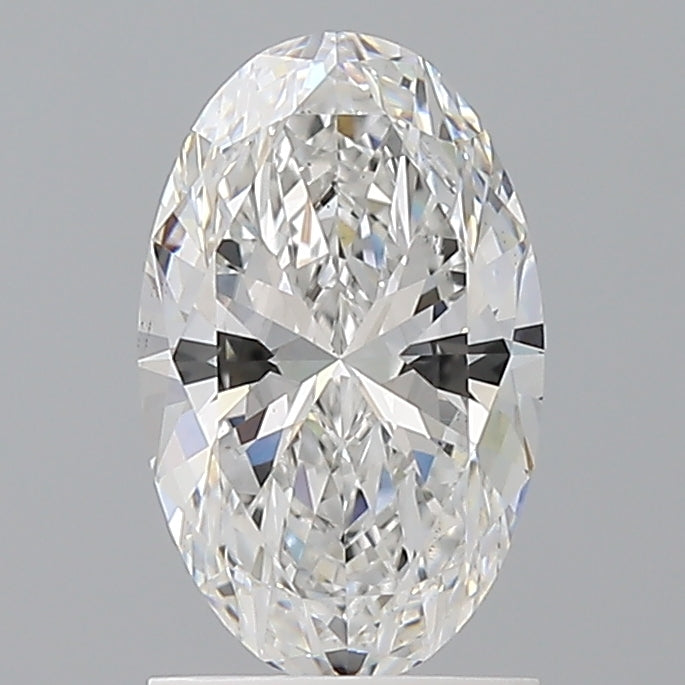 1.54 Carat Oval Shaped, Ideal Cut, E Color, VS1 Clarity, IGI Certified Lab Grown Diamond