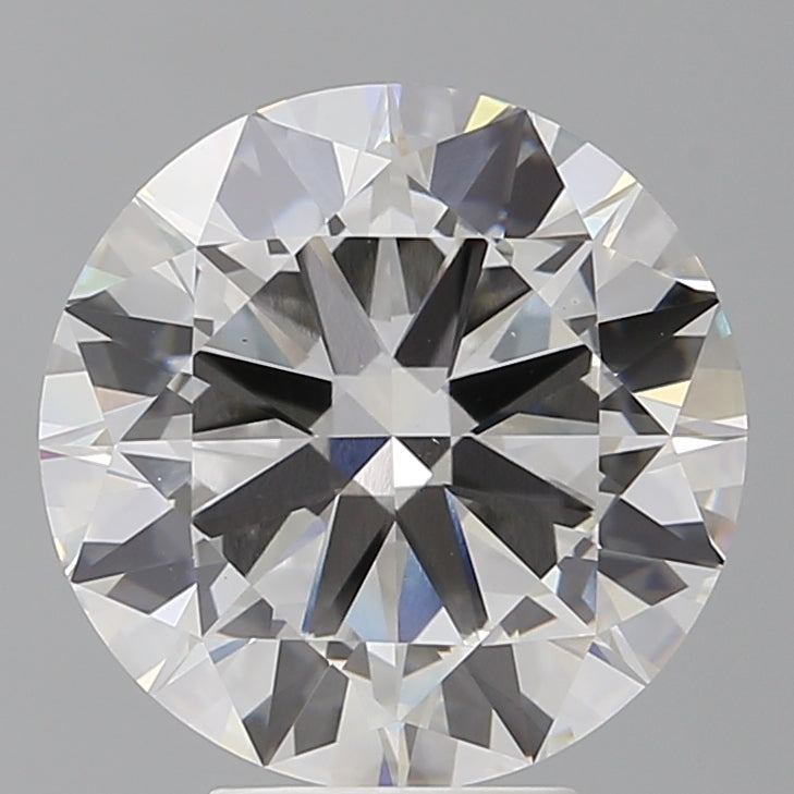 5.54 Carat Round Shaped, Excellent Cut, F Color, VS1 Clarity, IGI Certified Lab Grown Diamond