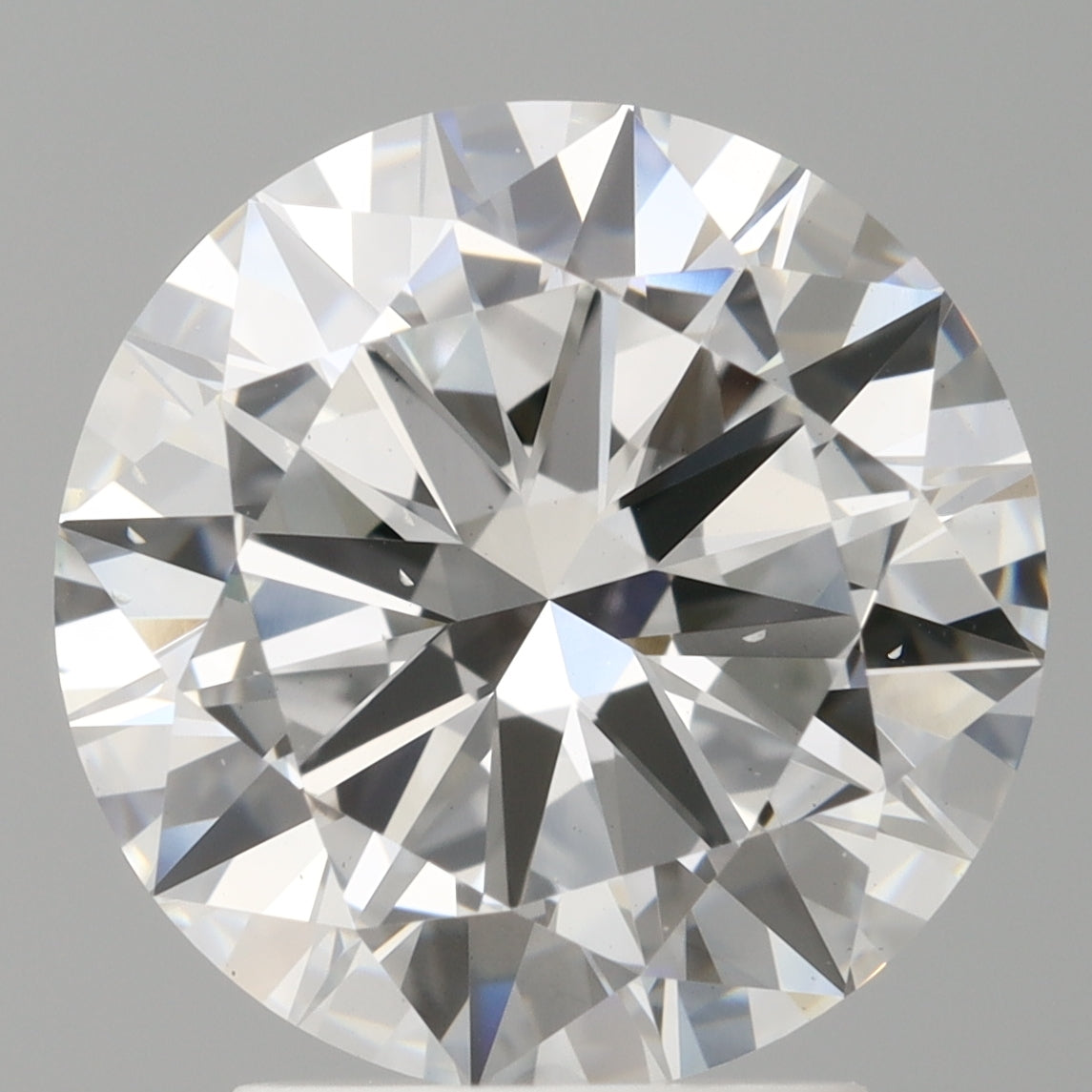 3.00 Carat Round Shaped, Excellent Cut, E Color, VS2 Clarity, IGI Certified Lab Grown Diamond