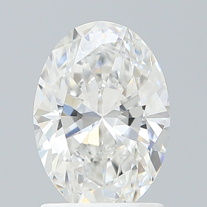 1.50 Carat Oval Shaped, Ideal Cut, F Color, VVS2 Clarity, IGI Certified Lab Grown Diamond