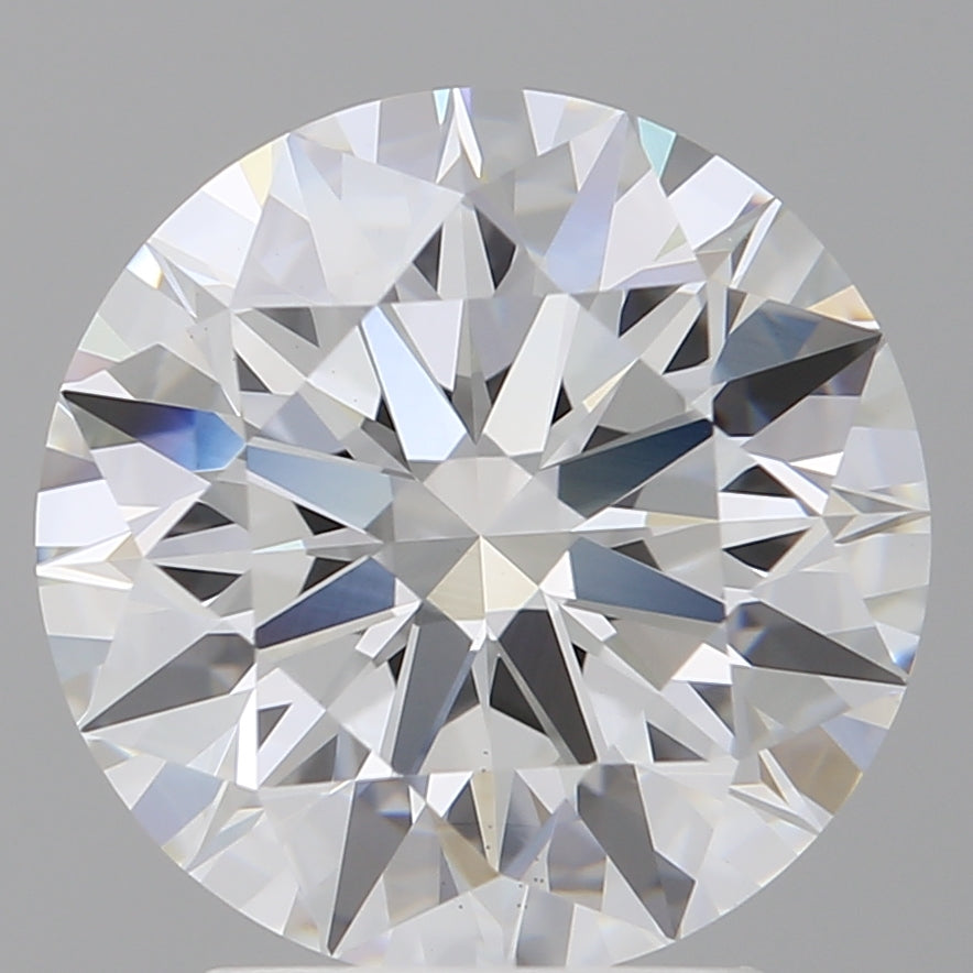 3.10 Carat Round Shaped, Ideal Cut, E Color, VS1 Clarity, IGI Certified Lab Grown Diamond