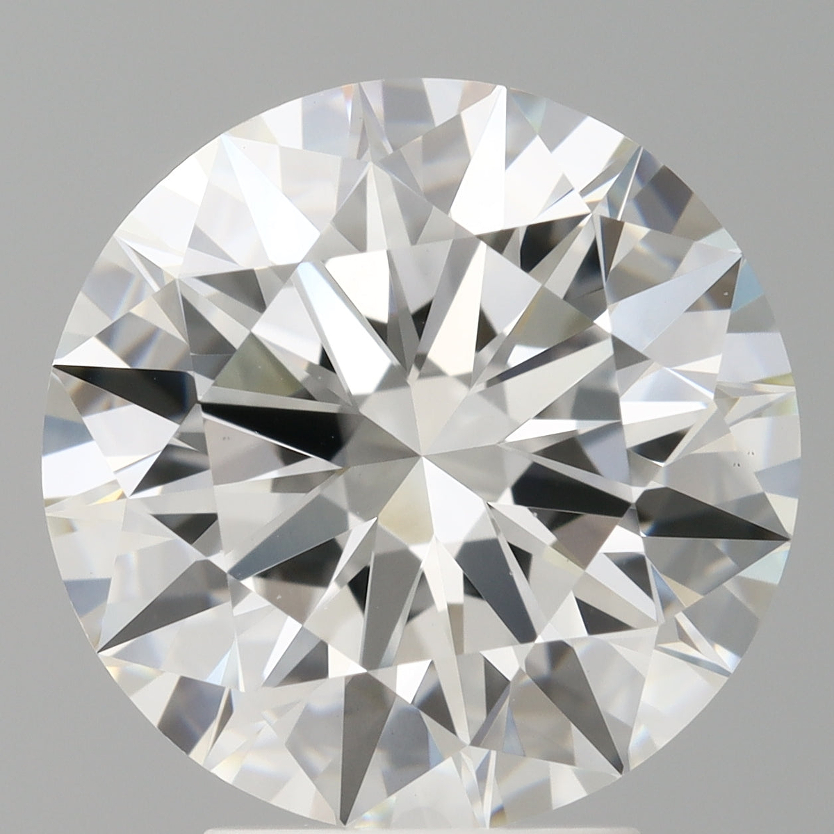 4.09 Carat Round Shaped, Ideal Cut, F Color, VVS2 Clarity, IGI Certified Lab Grown Diamond