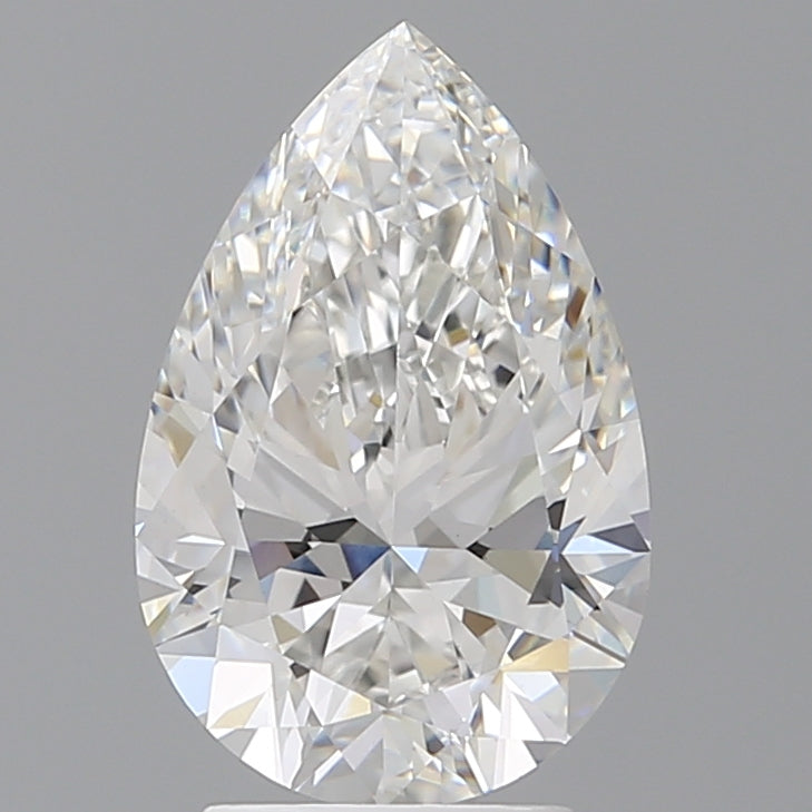 3.08 Carat Pear Shaped, Ideal Cut, F Color, VVS2 Clarity, IGI Certified Lab Grown Diamond