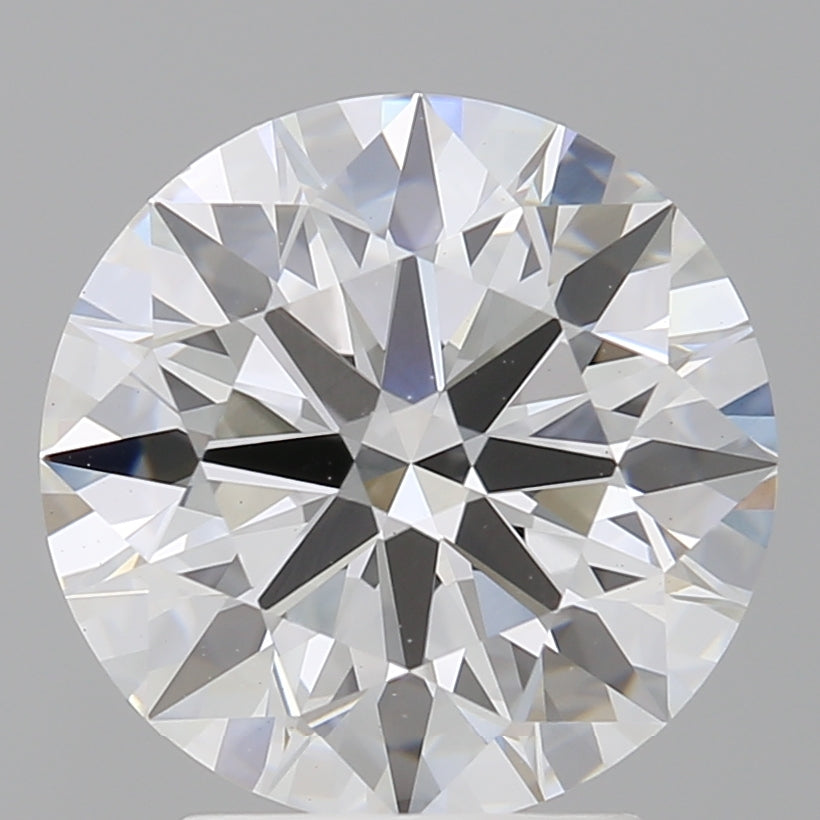 3.05 Carat Round Shaped, Ideal Cut, E Color, VVS2 Clarity, IGI Certified Lab Grown Diamond