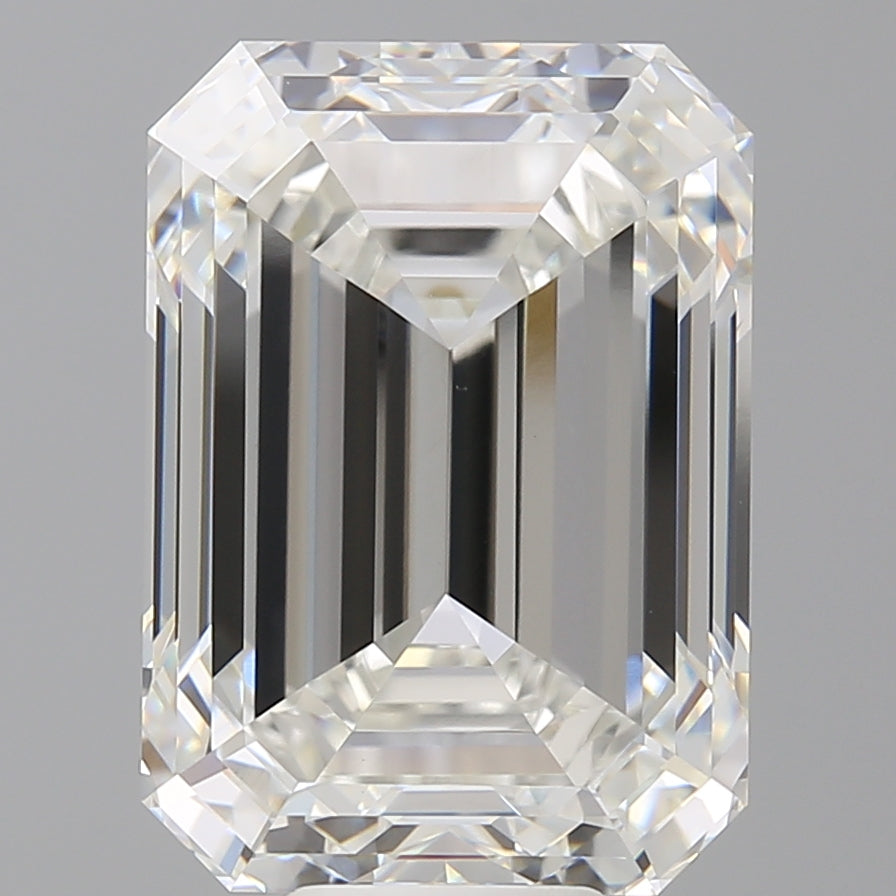 12.05 Carat Emerald Shaped, Ideal Cut, F Color, VVS2 Clarity, IGI Certified Lab Grown Diamond