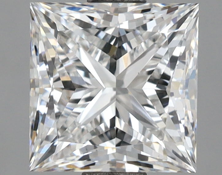 2.02 Carat Princess Shaped, Ideal Cut, D Color, VVS2 Clarity, IGI Certified Lab Grown Diamond