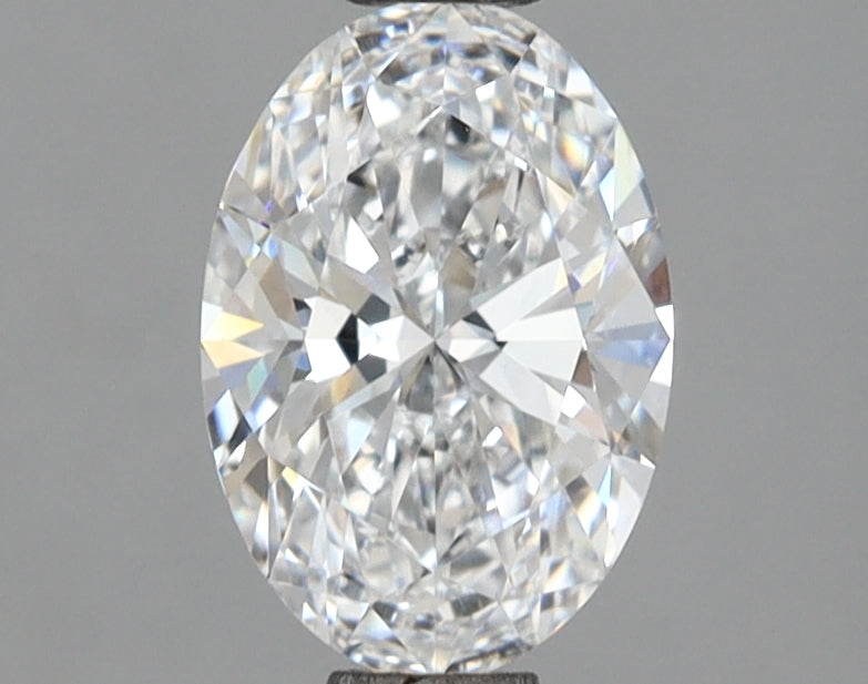 1.09 Carat Oval Shaped, Ideal Cut, D Color, VVS2 Clarity, IGI Certified Lab Grown Diamond