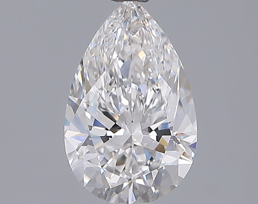1.55 Carat Pear Shaped, Ideal Cut, D Color, VVS2 Clarity, IGI Certified Lab Grown Diamond