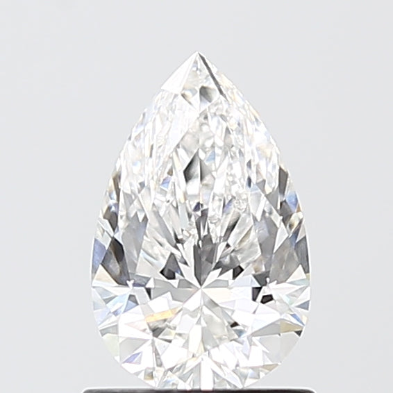 1.06 Carat Pear Shaped, Ideal Cut, E Color, VVS2 Clarity, IGI Certified Lab Grown Diamond