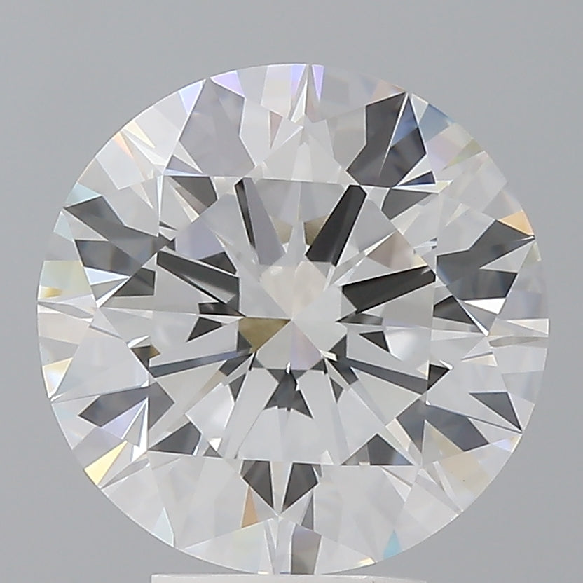 5.08 Carat Round Shaped, Ideal Cut, F Color, VVS2 Clarity, IGI Certified Lab Grown Diamond
