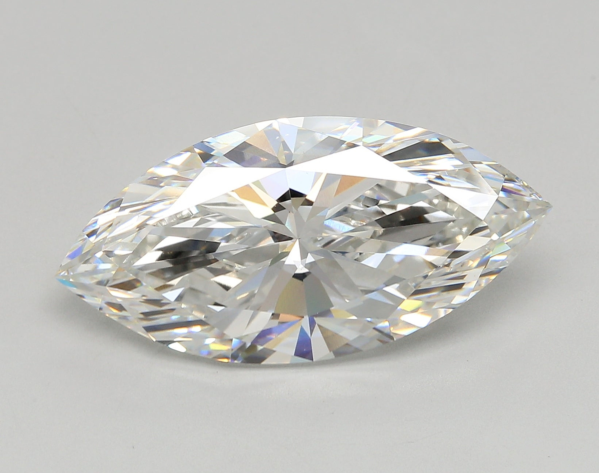 10.50 Carat Marquise Shaped, Ideal Cut, F Color, VS1 Clarity, IGI Certified Lab Grown Diamond