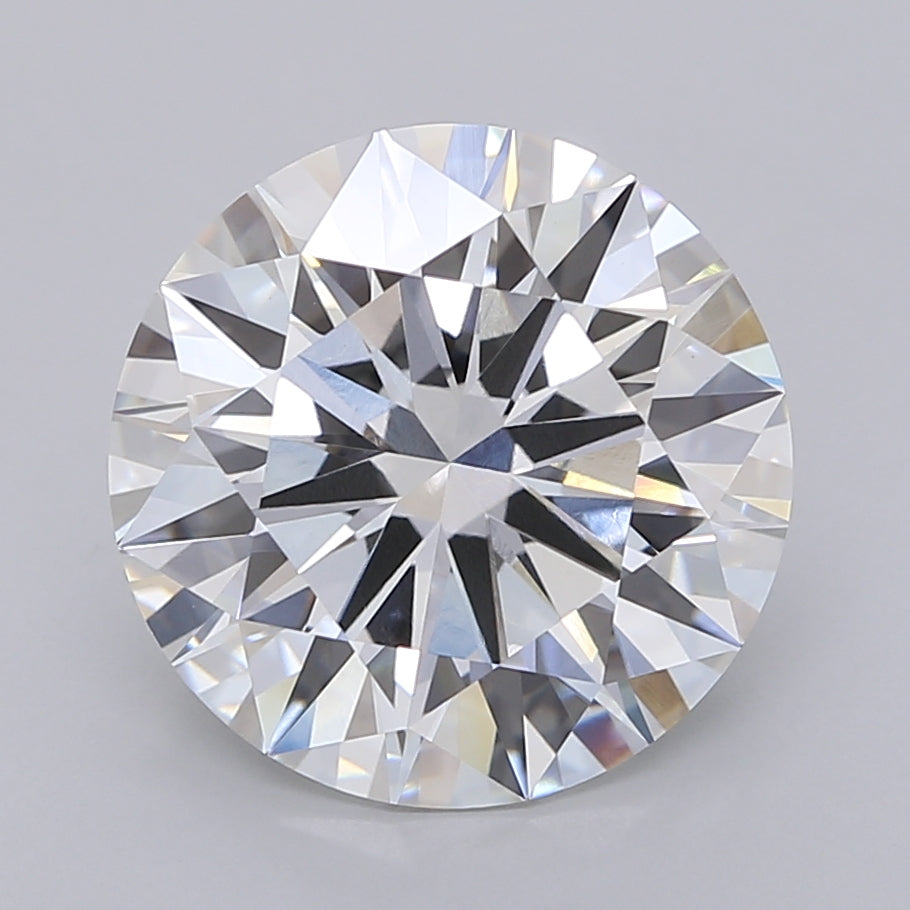 6.04 Carat Round Shaped, Ideal Cut, F Color, VVS2 Clarity, IGI Certified Lab Grown Diamond