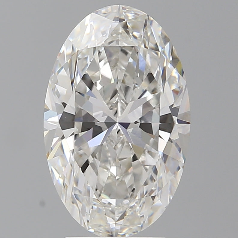 4.09 Carat Oval Shaped, Ideal Cut, F Color, VVS2 Clarity, IGI Certified Lab Grown Diamond