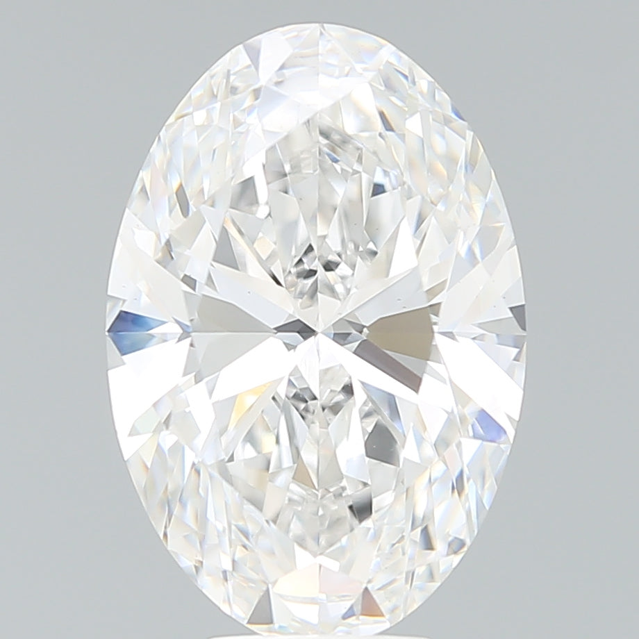 7.64 Carat Oval Shaped, Ideal Cut, F Color, VS1 Clarity, IGI Certified Lab Grown Diamond