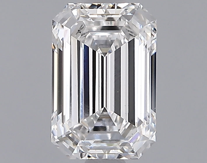 1.33 Carat Emerald Shaped, Ideal Cut, E Color, VS1 Clarity, IGI Certified Lab Grown Diamond