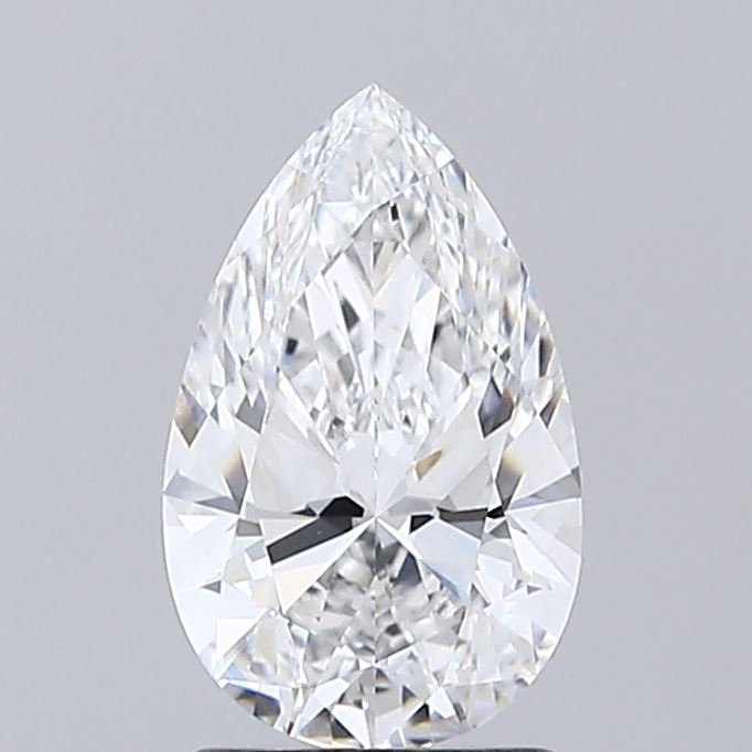 1.52 Carat Pear Shaped, Ideal Cut, E Color, VVS2 Clarity, IGI Certified Lab Grown Diamond