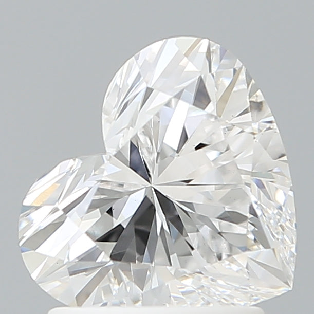1.60 Carat Heart Shaped, Ideal Cut, D Color, VS1 Clarity, IGI Certified Lab Grown Diamond