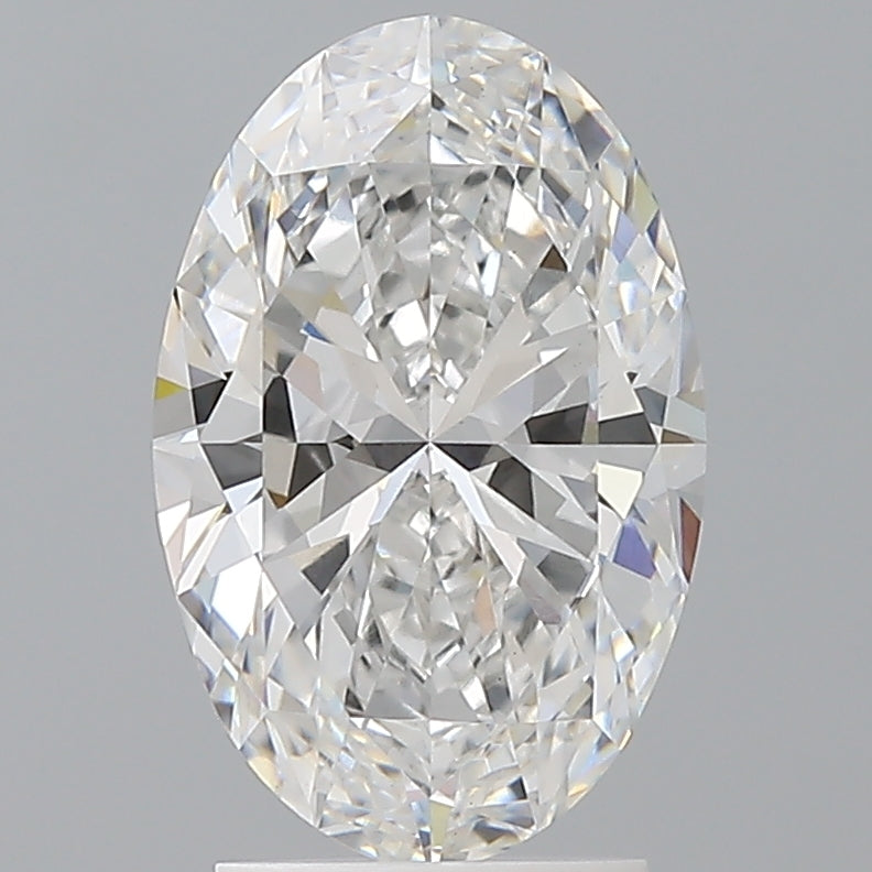 2.59 Carat Oval Shaped, Ideal Cut, D Color, VVS2 Clarity, IGI Certified Lab Grown Diamond
