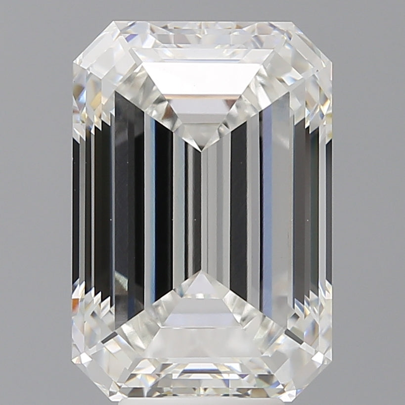 8.00 Carat Emerald Shaped, Ideal Cut, F Color, VVS2 Clarity, IGI Certified Lab Grown Diamond