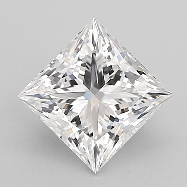 1.01 Carat Princess Shaped, Ideal Cut, E Color, VVS2 Clarity, IGI Certified Lab Grown Diamond