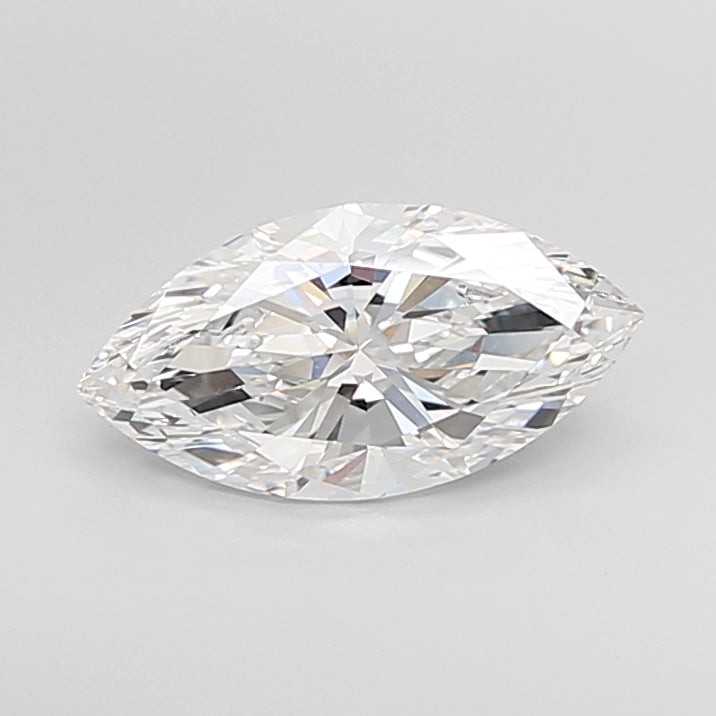 3.03 Carat Marquise Shaped, Ideal Cut, D Color, VVS2 Clarity, IGI Certified Lab Grown Diamond