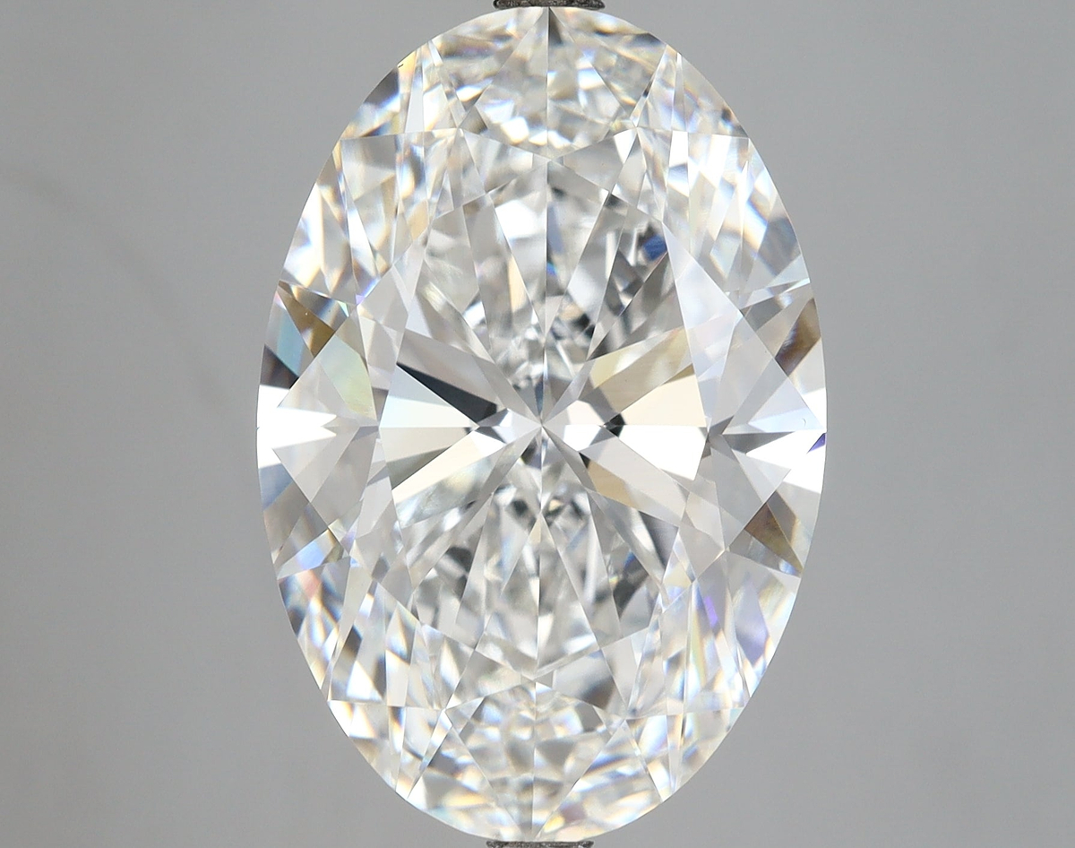 13.05 Carat Oval Shaped, Ideal Cut, E Color, VVS2 Clarity, IGI Certified Lab Grown Diamond