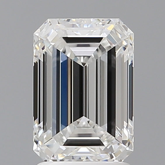 2.10 Carat Emerald Shaped, Ideal Cut, E Color, VVS2 Clarity, IGI Certified Lab Grown Diamond