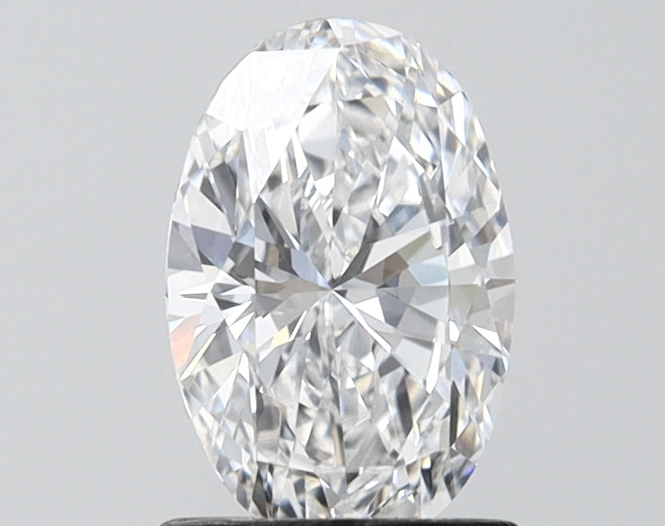 1.10 Carat Oval Shaped, Ideal Cut, D Color, VVS2 Clarity, IGI Certified Lab Grown Diamond