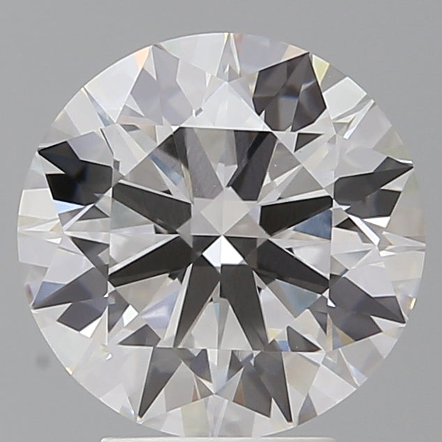 4.06 Carat Round Shaped, Ideal Cut, F Color, VVS2 Clarity, IGI Certified Lab Grown Diamond