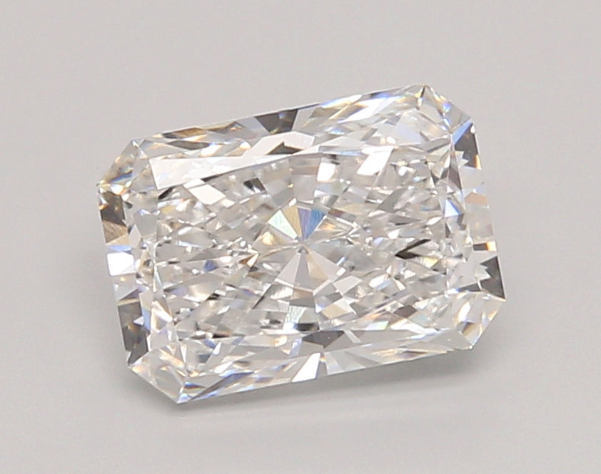 2.06 Carat Radiant Shaped, Ideal Cut, E Color, VVS2 Clarity, IGI Certified Lab Grown Diamond