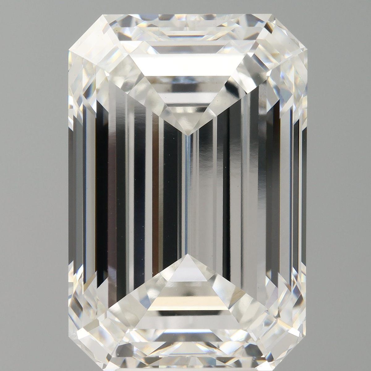 9.59 Carat Emerald Shaped, Ideal Cut, F Color, VVS2 Clarity, IGI Certified Lab Grown Diamond
