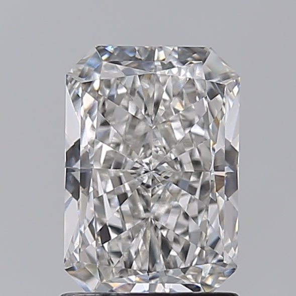 1.50 Carat Radiant Shaped, Excellent Cut, F Color, VS1 Clarity, IGI Certified Lab Grown Diamond