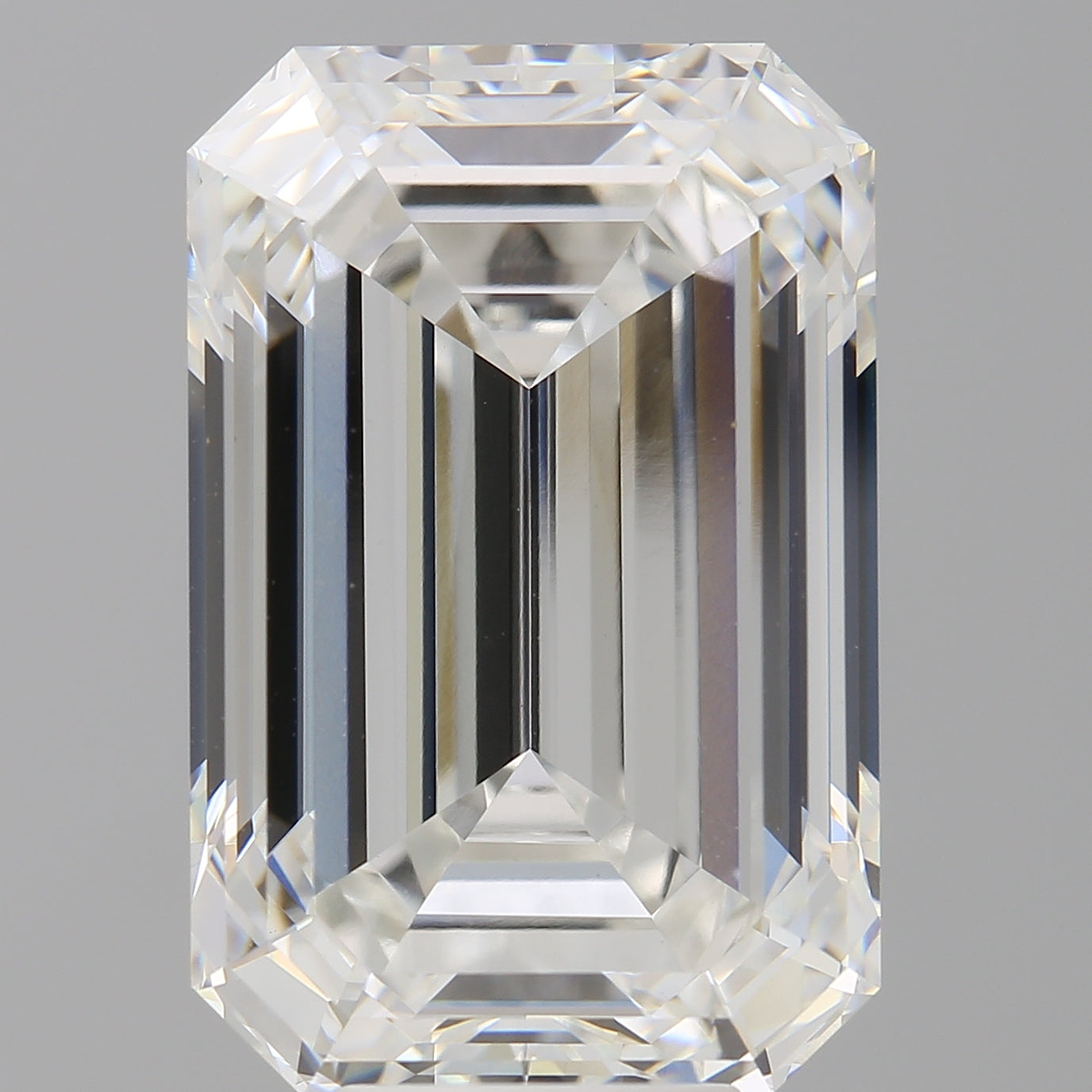 10.10 Carat Emerald Shaped, Ideal Cut, F Color, VVS2 Clarity, IGI Certified Lab Grown Diamond