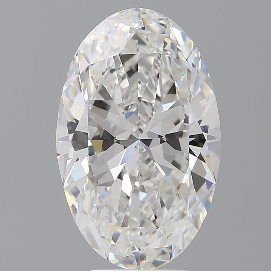 6.02 Carat Oval Shaped, Ideal Cut, E Color, VVS2 Clarity, IGI Certified Lab Grown Diamond